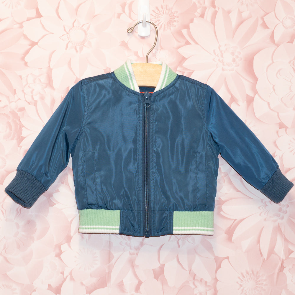 Navy Bomber Jacket Size 3-6m