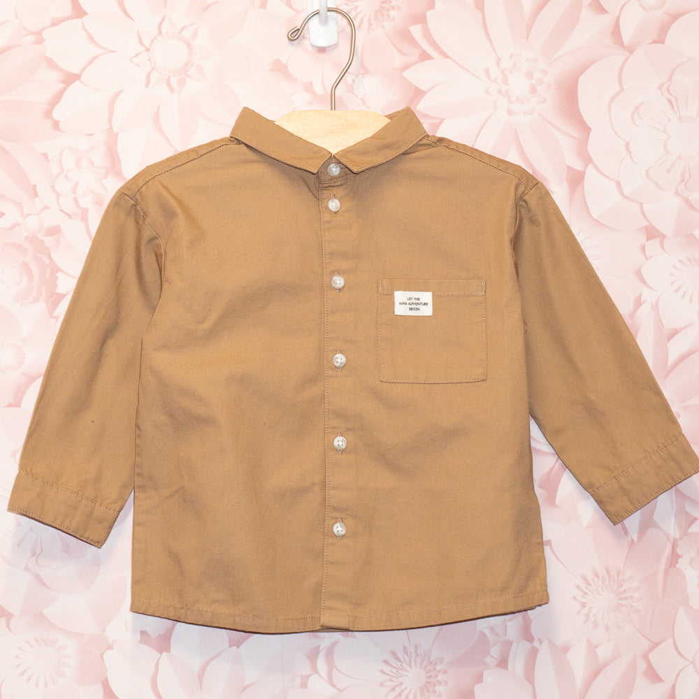 NWT Brown Shirt Size 12-18m