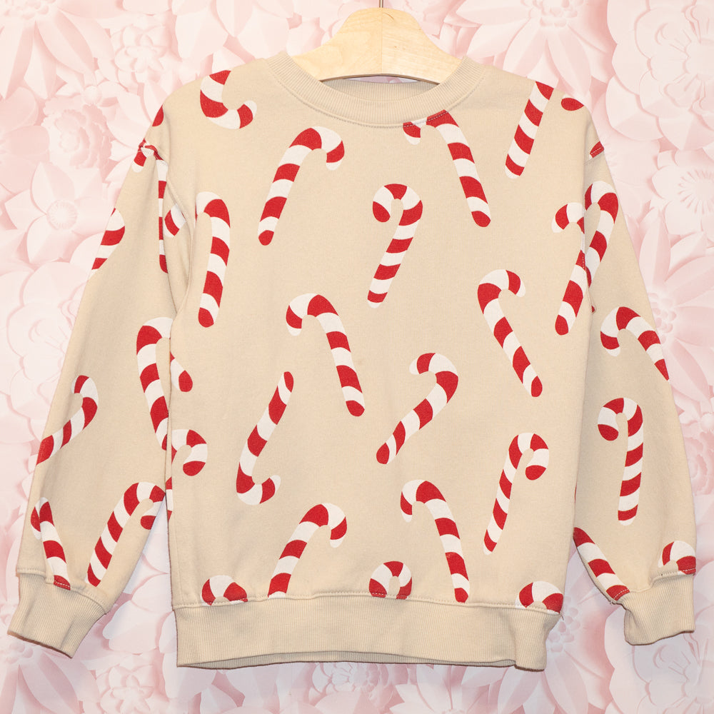 Candy Cane Crewneck Size 6x/7