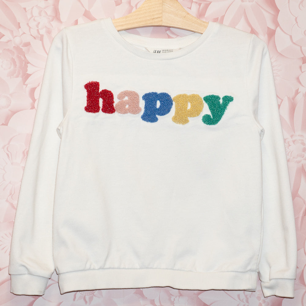 Happy Crewneck Size 6-8Y