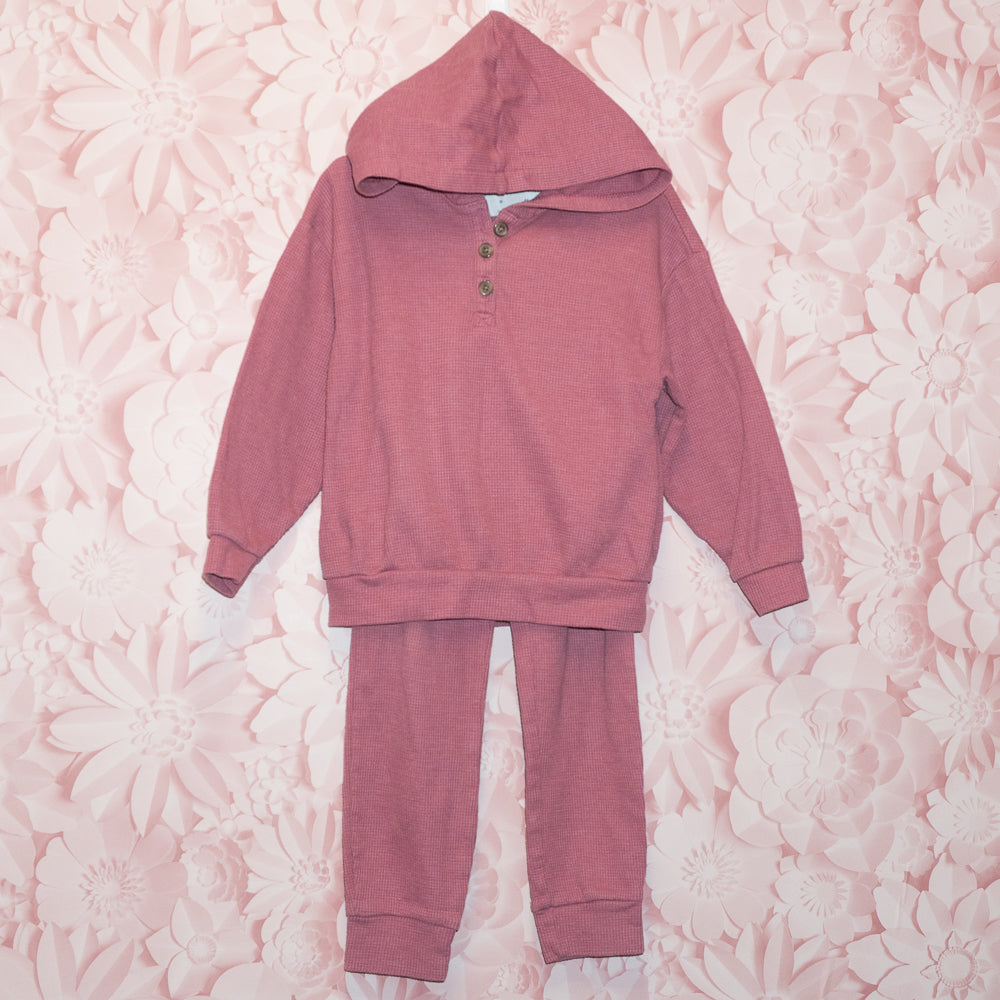 Hooded Waffle Set Size 5T
