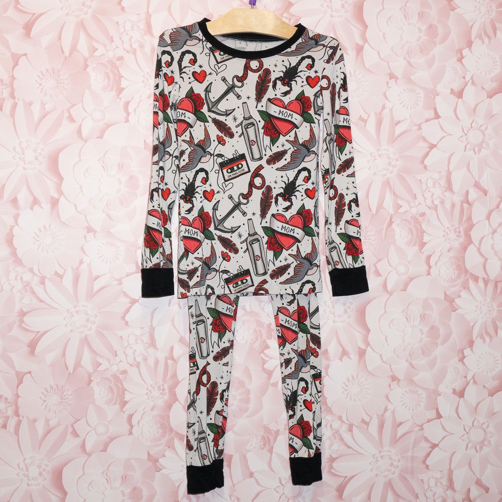 Bamboo Tattoo Theme Pajamas Size 5/6T (Copy)