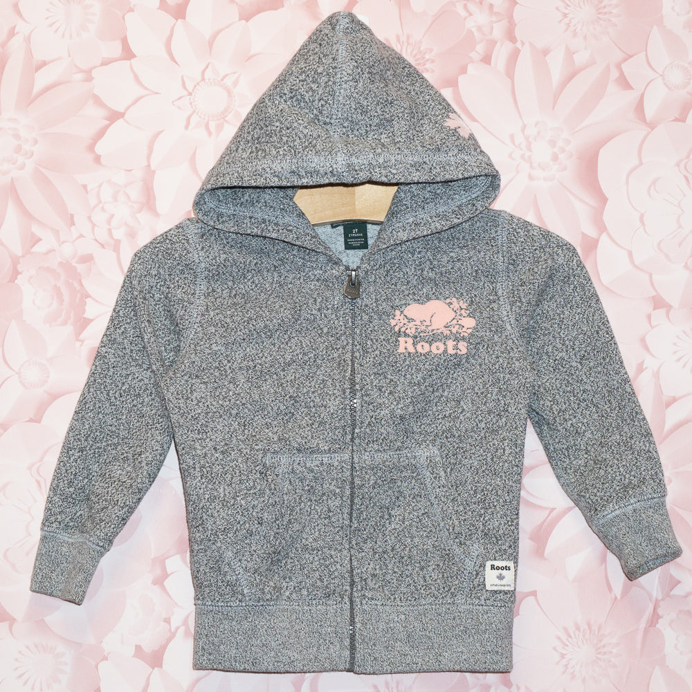 Pink Logo Zip Hoodie Size 2T
