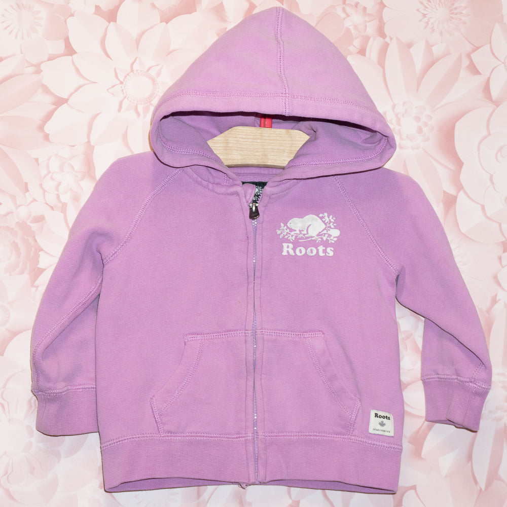 Roots Purple Zip Hoodie Size 18-24m
