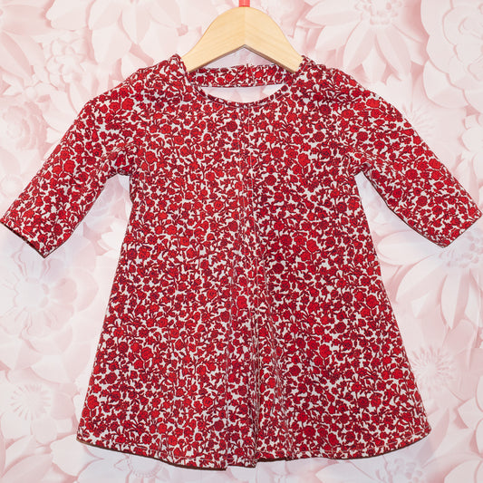 Red Print Dress Size 18-24m