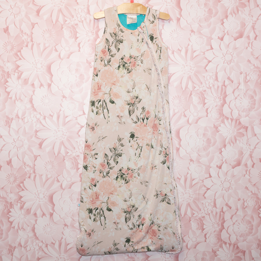 Bamboo Pink Floral 2.5 TOG Sleep Sack Size 18-36m