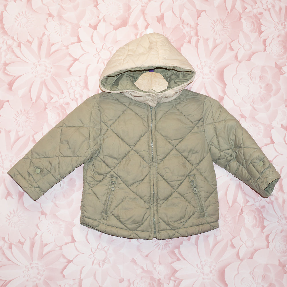 Qulited Puffer Coat Size 18-24m
