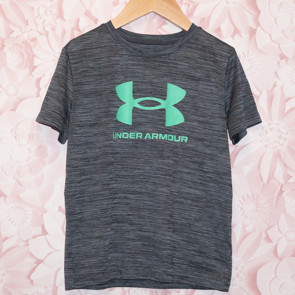Gray Under Armour Athletic Tee Size 7