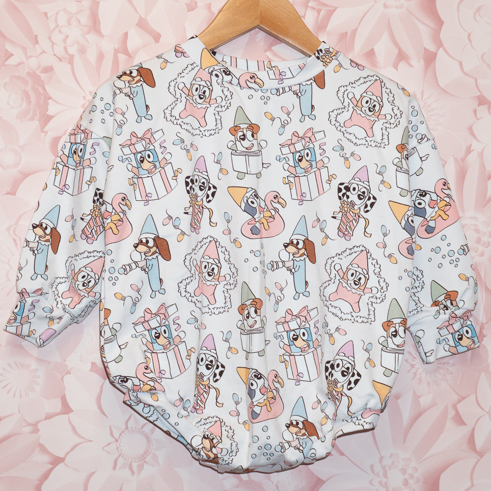 Australian Dog Christmas Bubble Romper Size 18-24m
