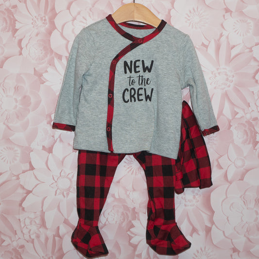 NWT New to the Crew Set Size 6-9m