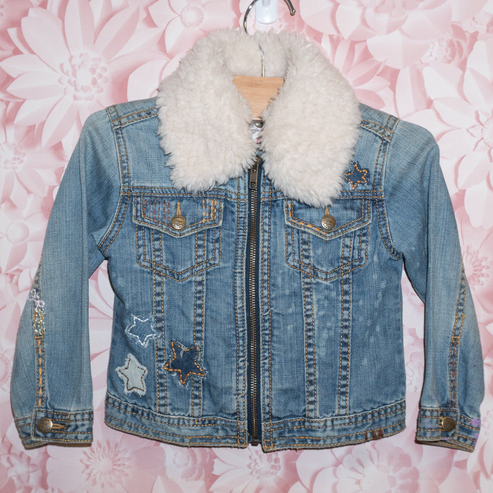 Denim Jacket w/ Removable Lining Size 4
