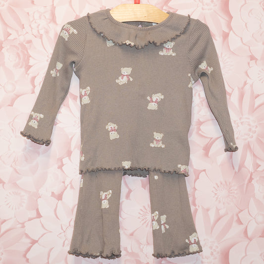 Ribbed Teddy Bear Set Size 12-18m
