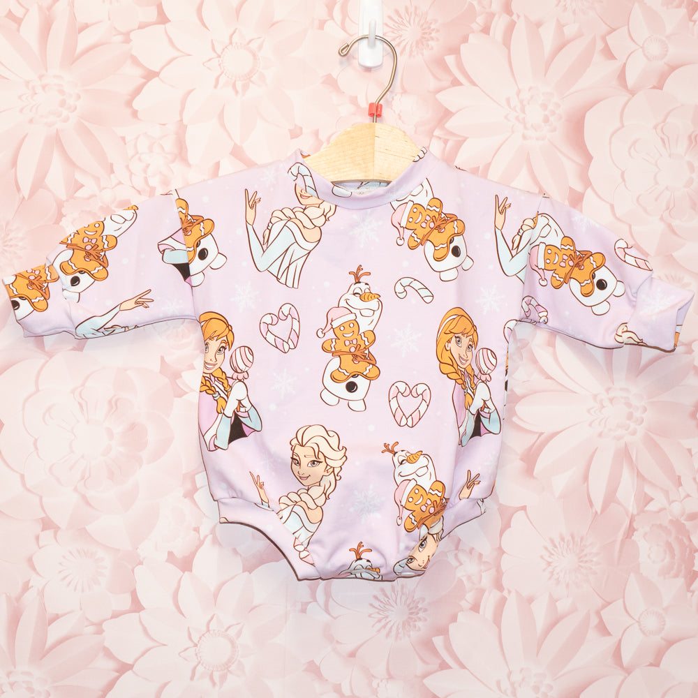 Snow Queen Bubble Romper Size 3-6m