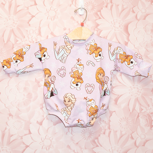 Snow Queen Bubble Romper Size 3-6m