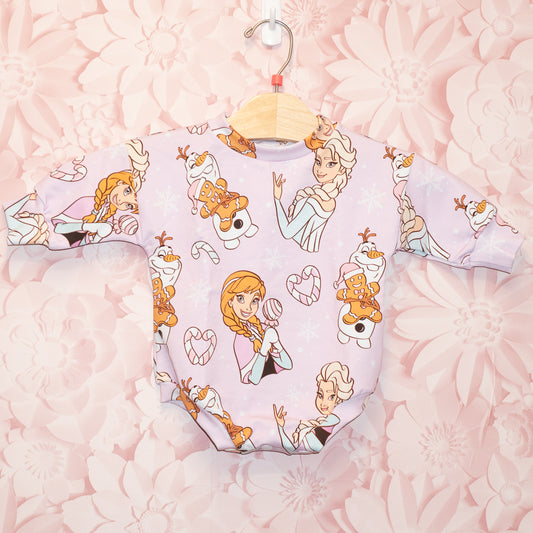 Snow Queen Bubble Romper Size 0-3m