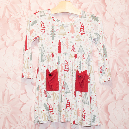 Bamboo Christmas Dress Size 2T