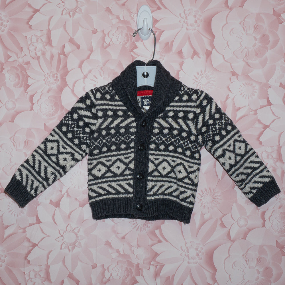 Patterned Knit Cardigan Size 18m
