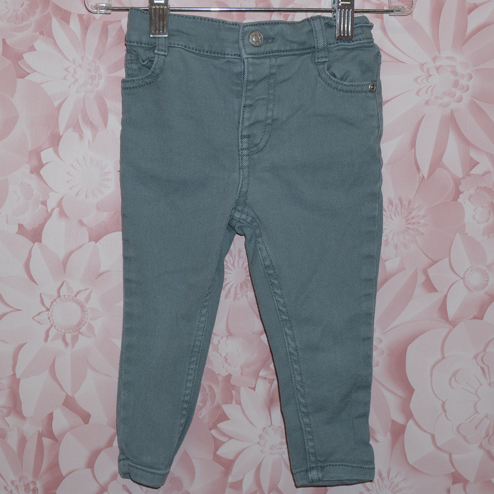 Gray-Green Jeans Size 12-18m