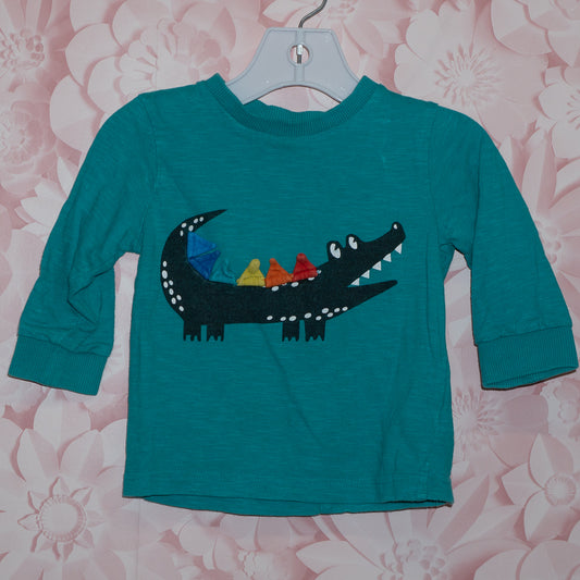 Rainbow Gator Tee Size 9-12m