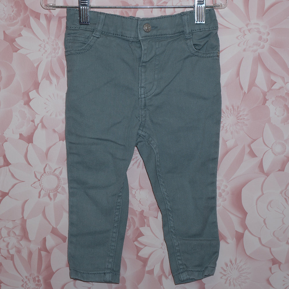 Gray-Green Jeans Size 18-24m