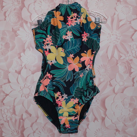 Leafy Cutout Swimsuit Size 10-12