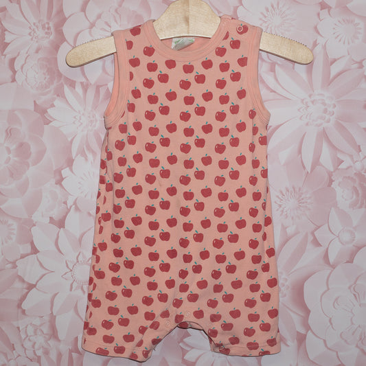 Shortie Apple Romper Size 18-24m