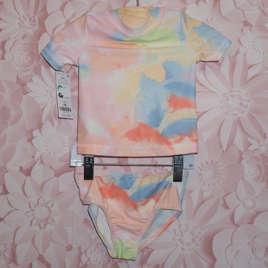 NWT 3-Piece Watercolour Swimsuit Size 12m