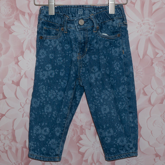 Floral Jeans Size 2
