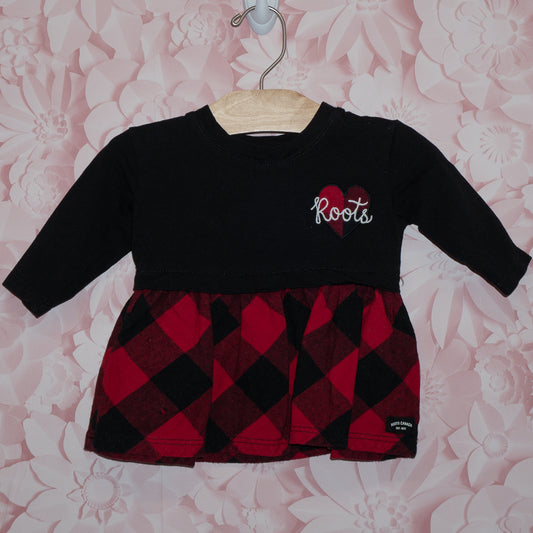 Plaid Skirt Dress Size 3-6m