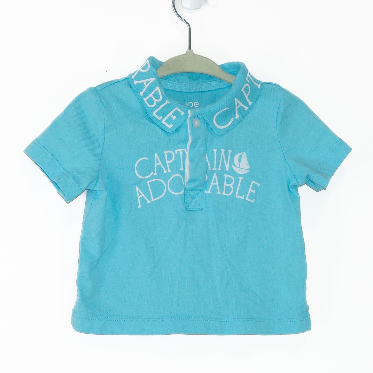 Captain Adorable Polo Shirt Size 3-6m