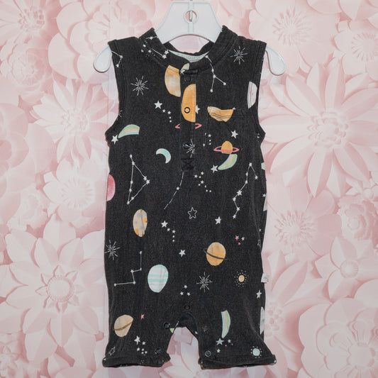 Shortie Space Romper Size 6-12m
