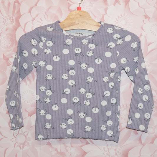 Cat/Bunny Dot Tee Size 3T