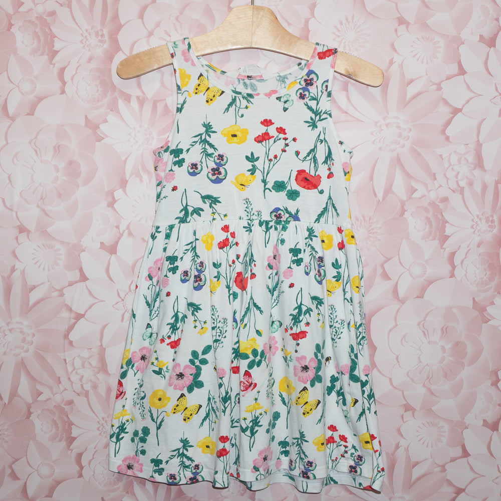 Floral Sleeveless Dress Size 4-6Y
