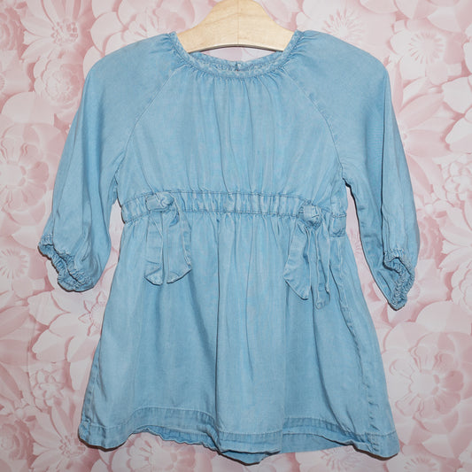 Tie Denim Dress Size 3-4