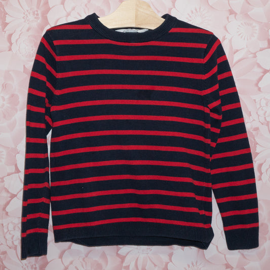 Striped Knit Sweater Size 6-8