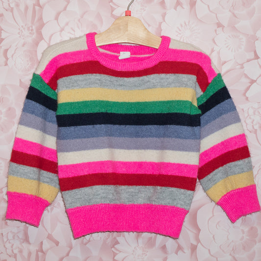 Knit Striped Sweater Size 4T