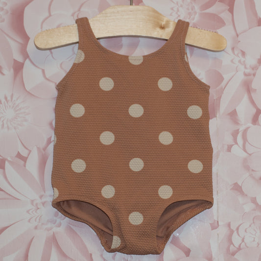 Textured Dot Swimsuit Size 4-6m