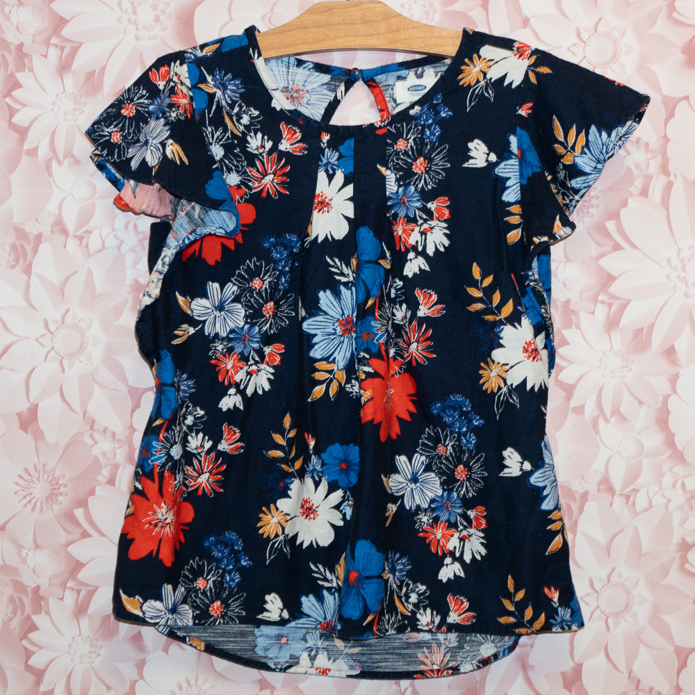 Floral Flowy Tee Size XL/14