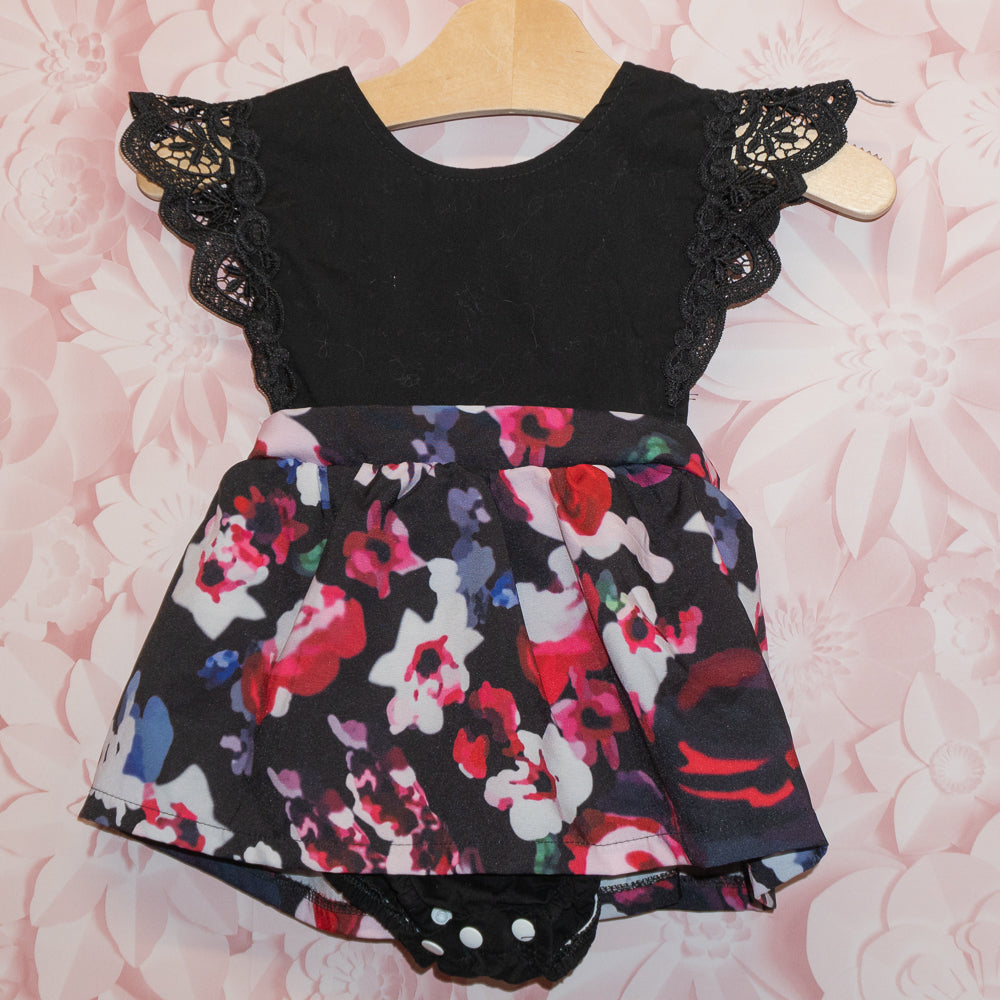 Lace Trim Romper Dress Size 12m