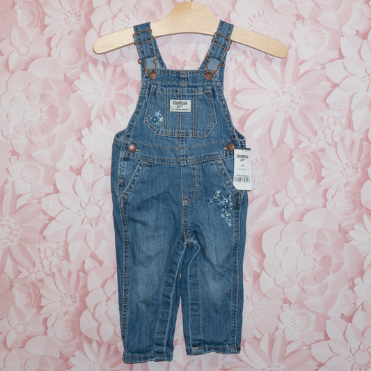 NWT Embroidered Overalls Size 12m