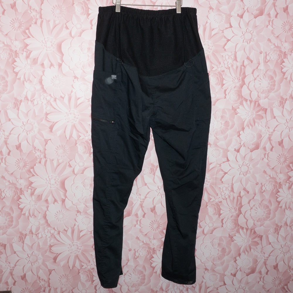 Black Maternity Scrub Pants Size M