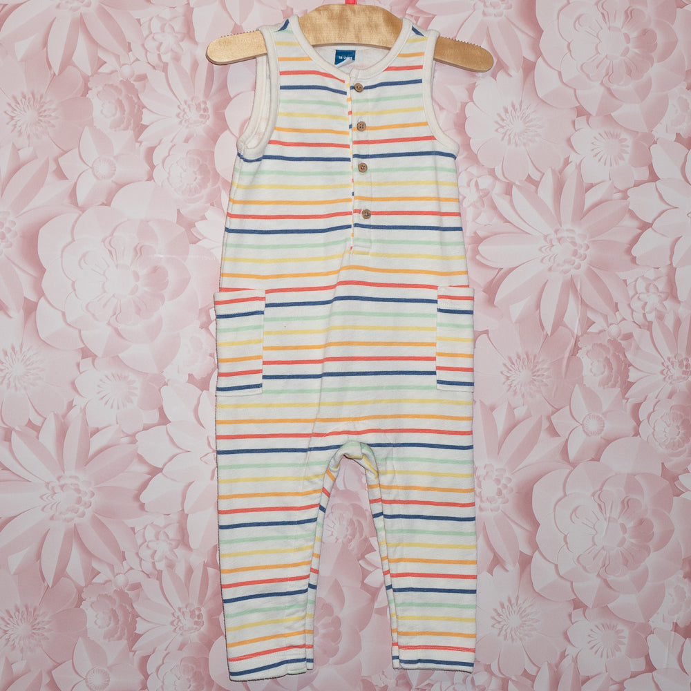 Rainbow Stripe Romper Size 18-24m