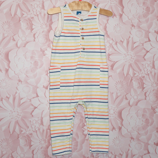 Rainbow Stripe Romper Size 18-24m