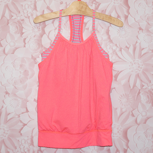 Pink Mesh Athletic Top Size 8