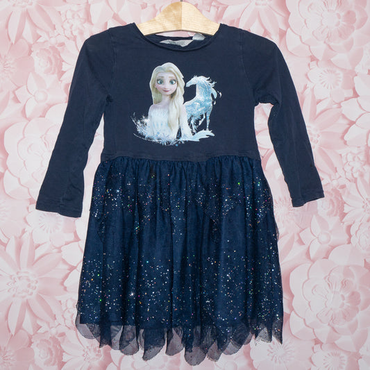 Elsa Sparkle Dress Size 5T/6