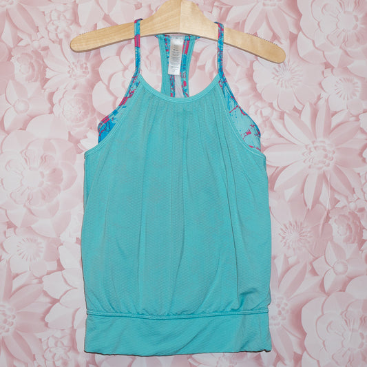 Blue Mesh Athletic Top Size 8