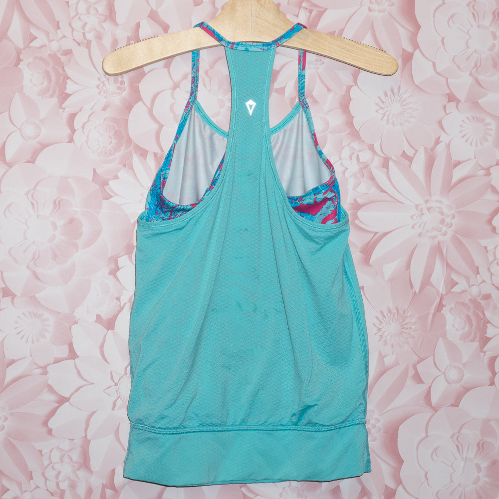 Blue Mesh Athletic Top Size 8