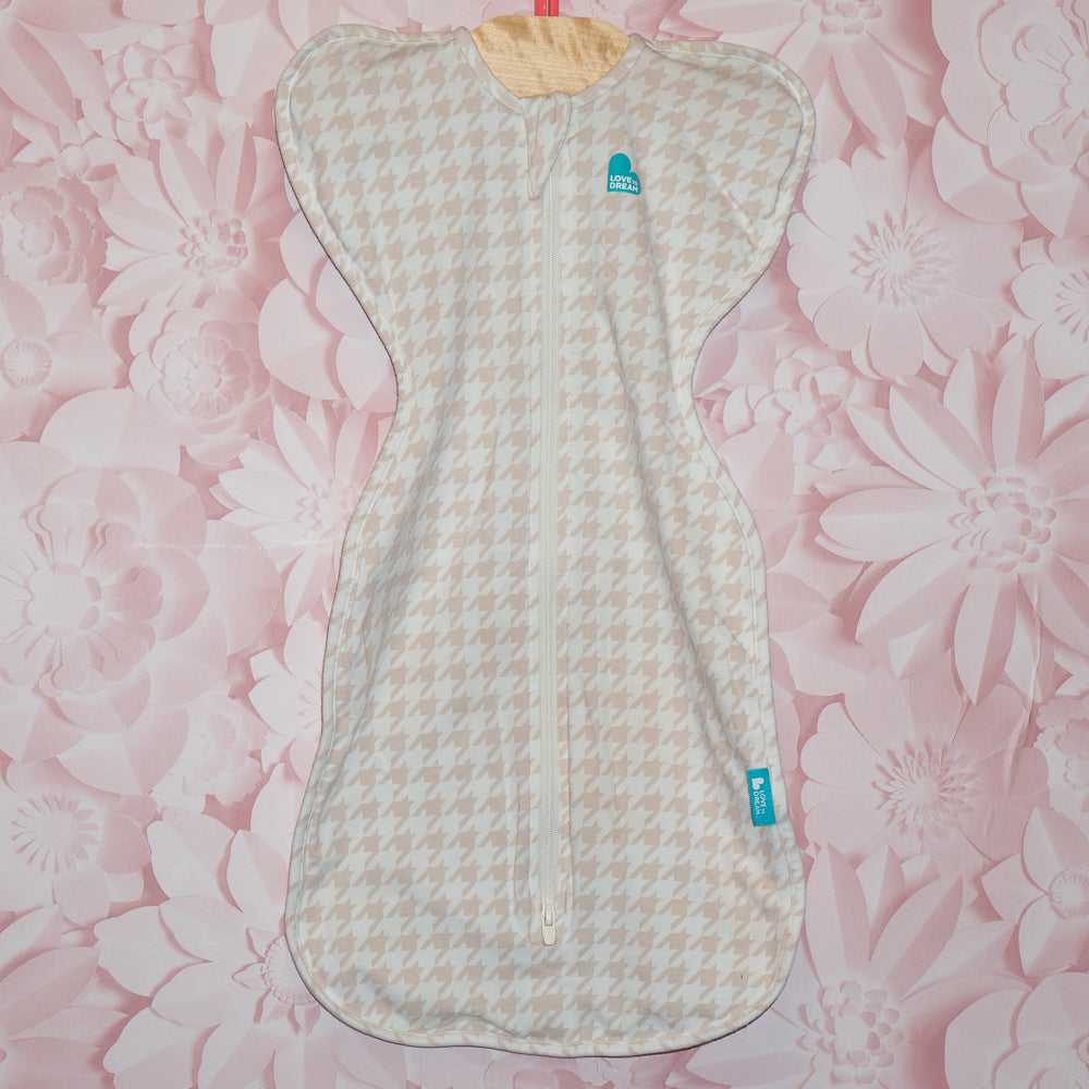 Houndstooth Arms-Up 1.0 TOG Sleep Sack Size NB