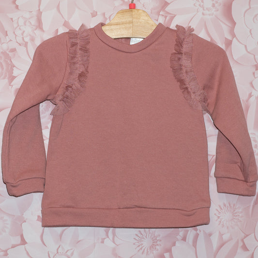 Tulle Accent Sweatshirt Size 3T
