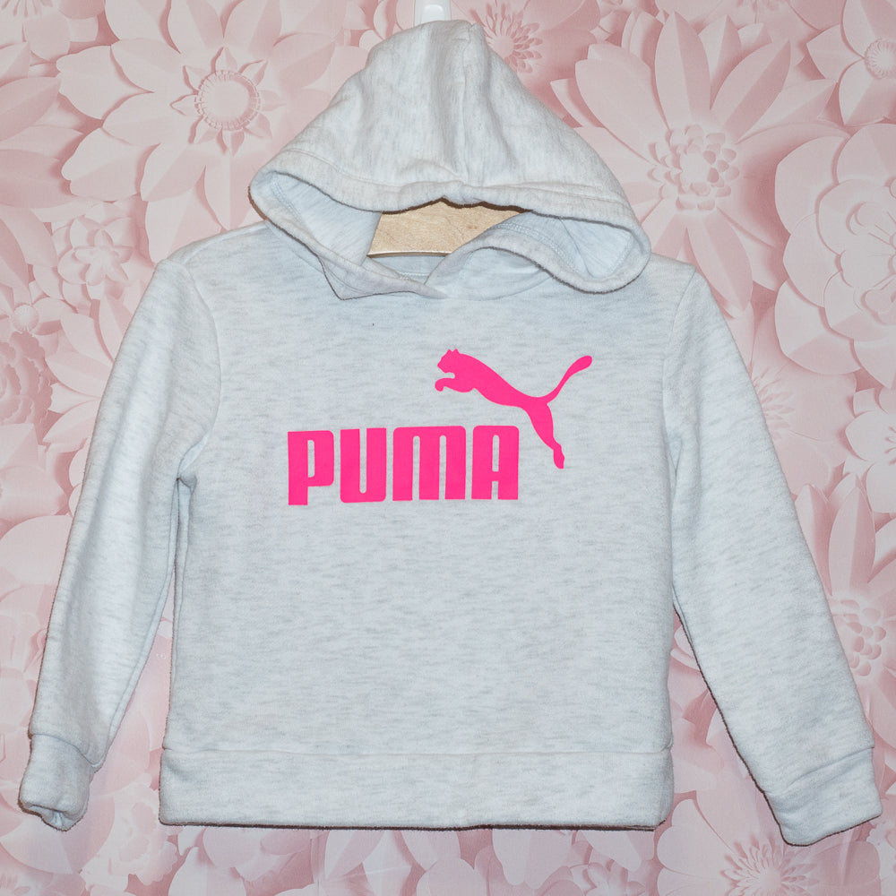 Puma Pink Logo Hoodie Size 2